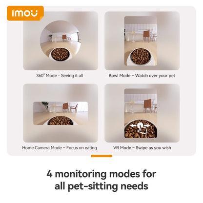Imou Smart Pet Feeder Camera | جهاز تغذية الحيوانات الأليفة الذكي بكاميرا 360 درجة