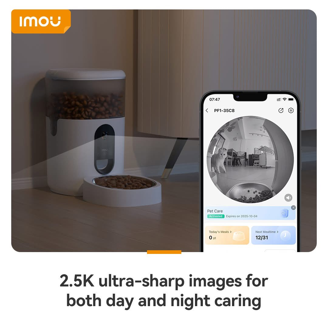 Imou Smart Pet Feeder Camera | جهاز تغذية الحيوانات الأليفة الذكي بكاميرا 360 درجة